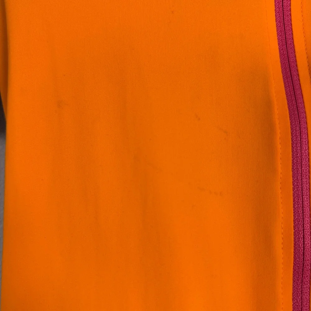 Giordana Women's L Made in Italy Cycling Jersey Orange Black Full Zip Club Bike